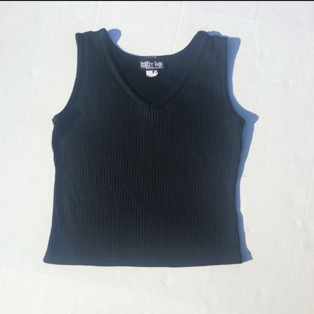 Street Code Cropped Sweater Tank